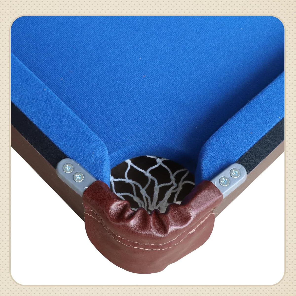 Seydrey 54" Folding Pool Table, Portable Space-Saving Billiard Game Table for Game Room & Office