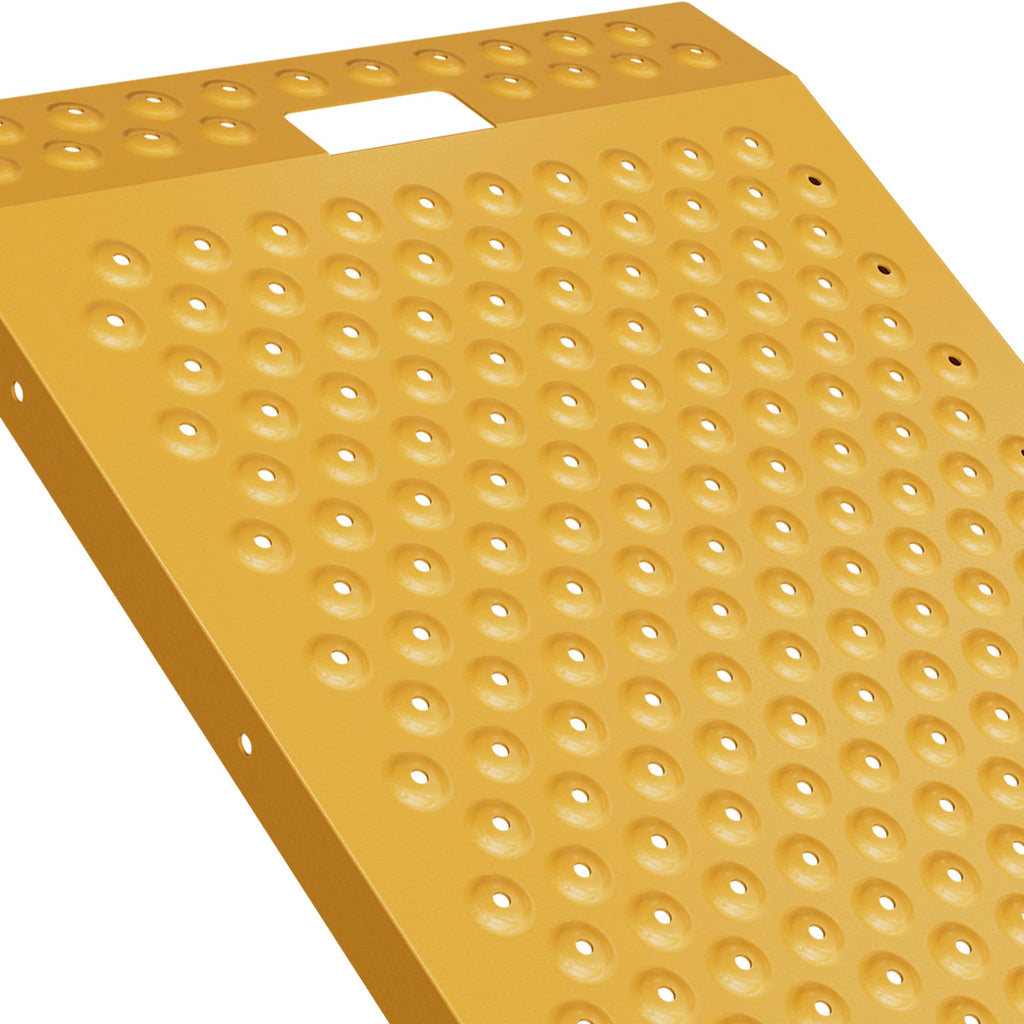VNN 36" x 24" Shed Ramp for Riding Mower - 800 LB Capacity Shed Ramps, Anti-Slip Punch Plate Ramp for ATV, Motorcycles, Garages & Barns (1PC,Slivery, Alloy)