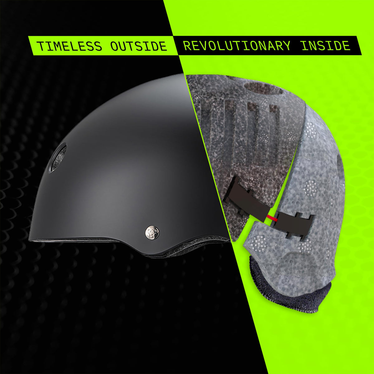 Triple Eight Deep Cover Helmet - Ideal for Skateboarding, Bicycling, BMX, and Roller Skating