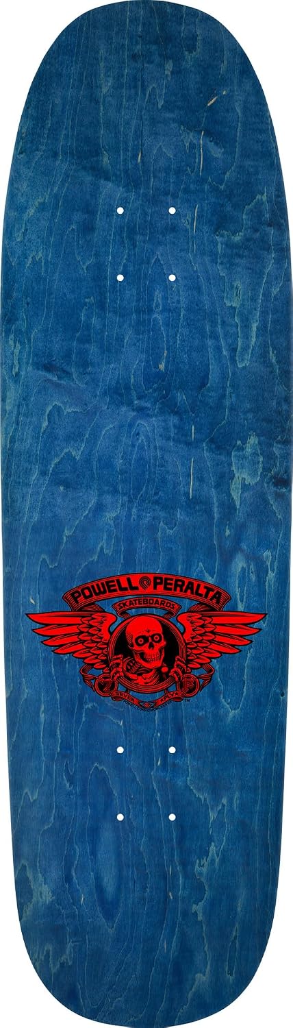 Powell Peralta Steve Caballero Ban This Skateboard Deck, Navy/Copper Foil, 9.265" x 32"