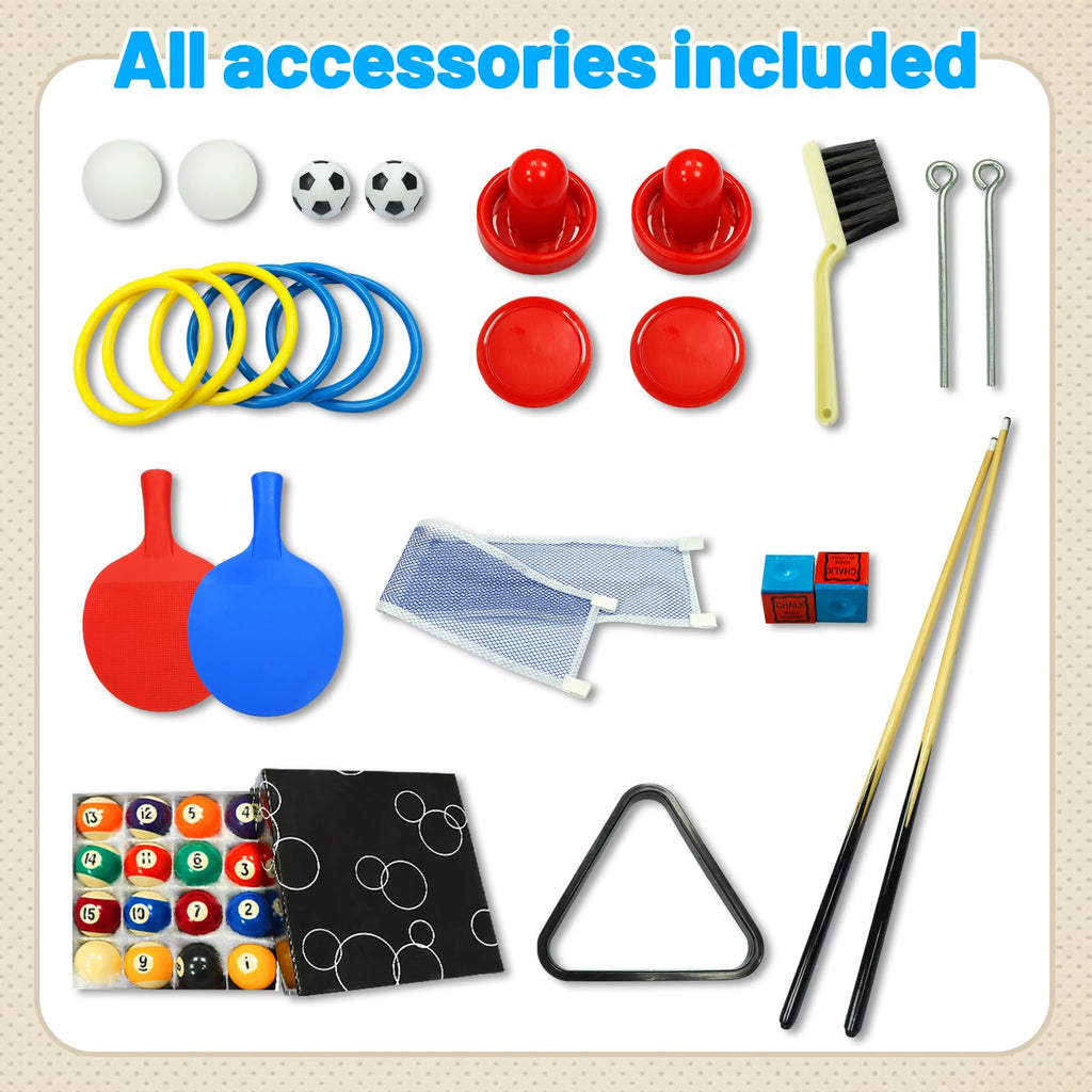 Seydrey 6-Foot Portable Foldable Pool Table with All Accessories â Compact Billiards Table for Home, Game Room, Apartment