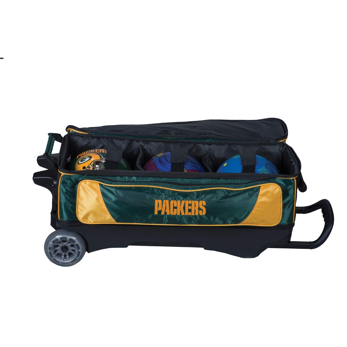 Strikeforce Bowling NFL Three Ball Bowling Roller Bag with Ball, Shoe and Accessory Pockets