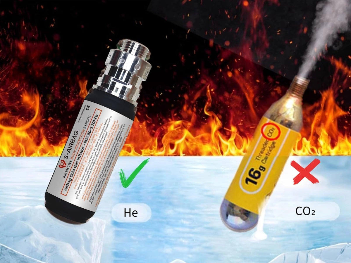 Elderly Anti-Fall Vest Airbag Helium Cylinder Gas Inflator