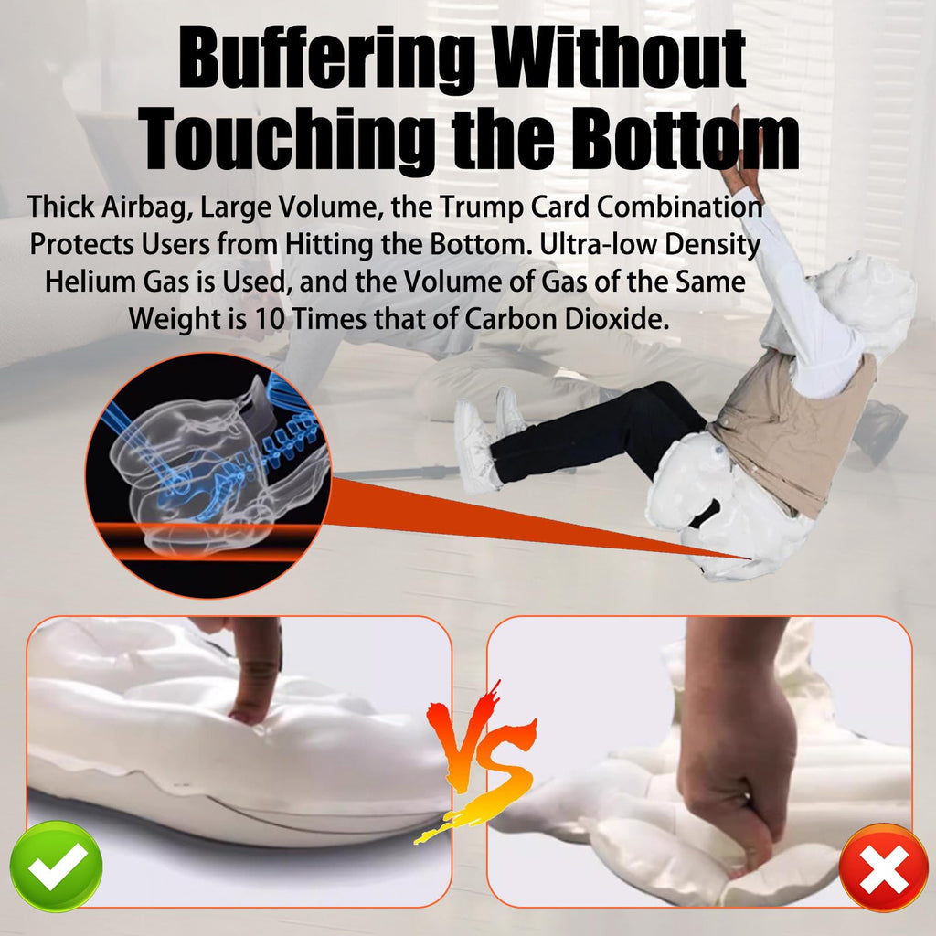 Anti-Fall Air-bag Vest for Elderly, Outdoor Safety Jacket with APP Tracking for Safety