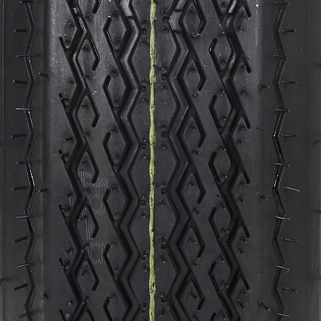 Garvee 2-Pack Trailer Tires On Rim 5.30-12 530-12 530X12, Load Range C, 6PR, 5 Lug 12 In. White Spoke Wheel, 5 On 4.5" Durable Trailer Tire Travel/Camper/Utility/Boat, Set of 2
