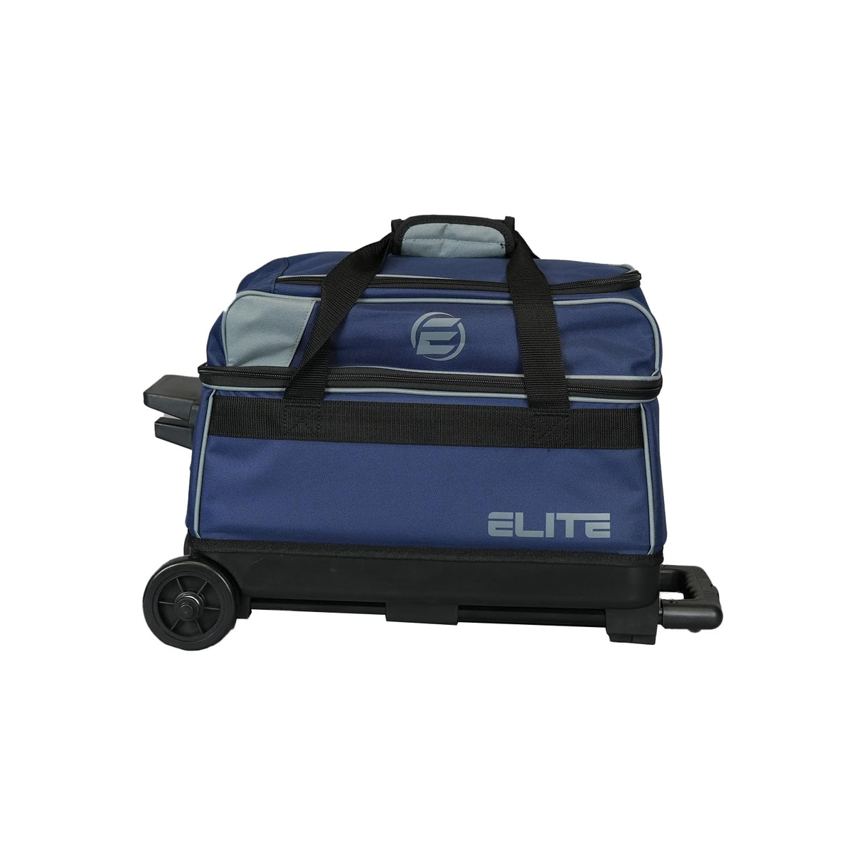 ELITE Basic Bowling Bag Double (2) Ball Roller with Rolling Wheels