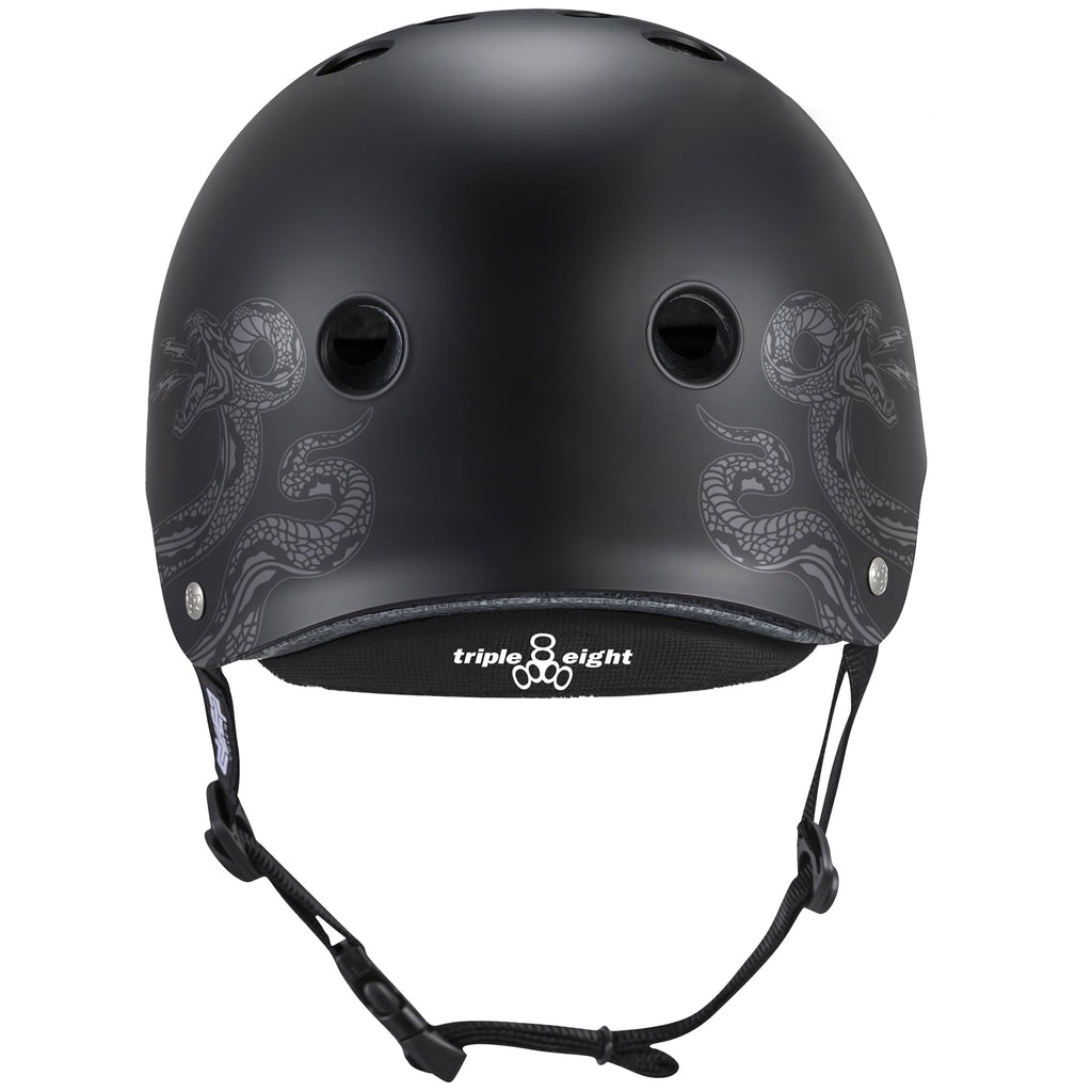 Triple Eight Deep Cover Helmet - Ideal for Skateboarding, Bicycling, BMX, and Roller Skating