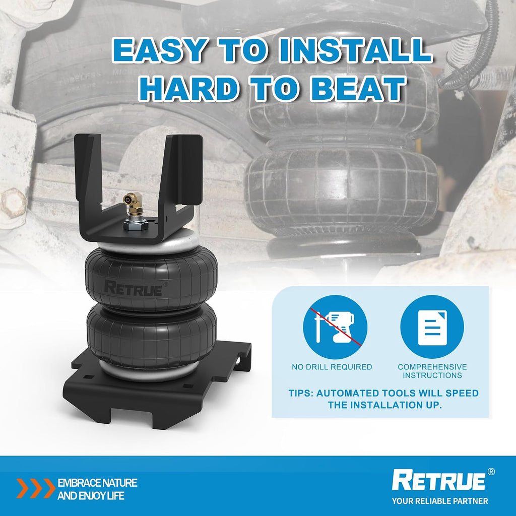 RETRUE Rear Air Bags Suspension Kit Compatible with Silverado Sierra 1500