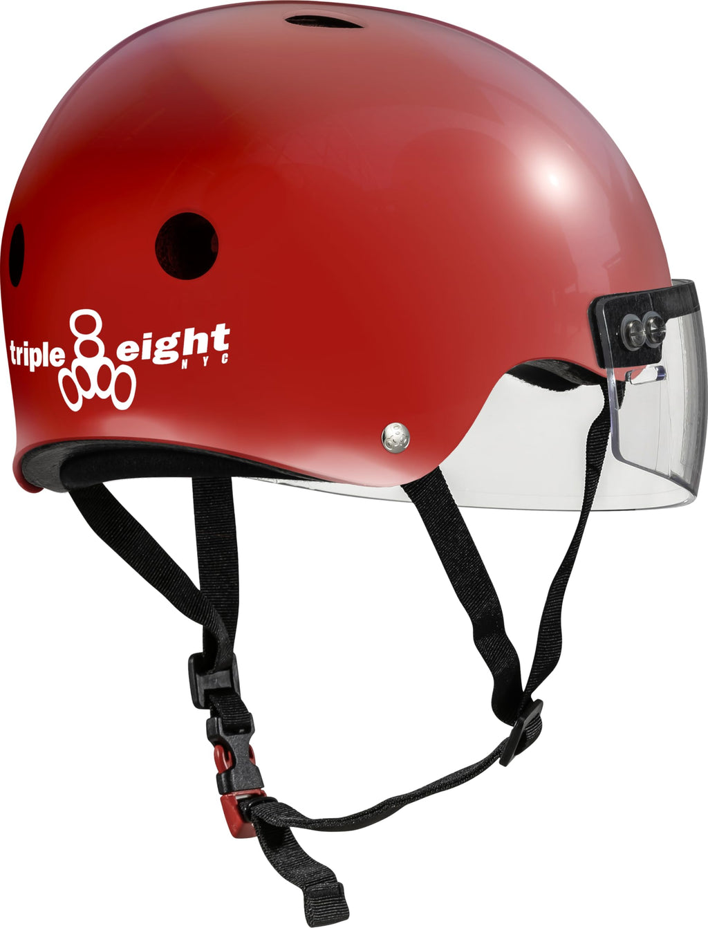 Triple Eight The Certified Sweatsaver Helmet with Visor for Roller Derby, Skateboarding and BMX