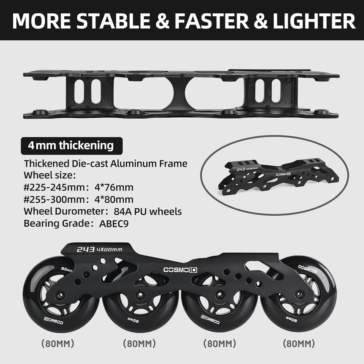 TC Inline Skates for Adults & Teens