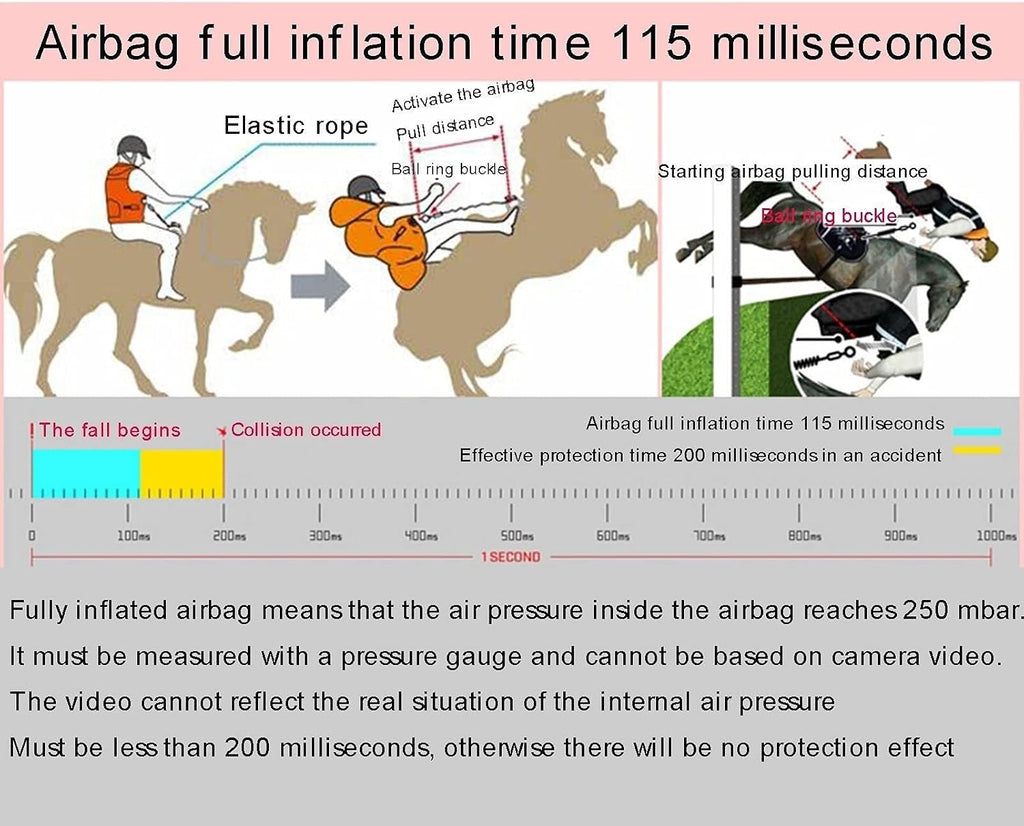 Light Weight Airbag Vest High Visibility Equestrian Does Not Come with CO2 Cartridge
