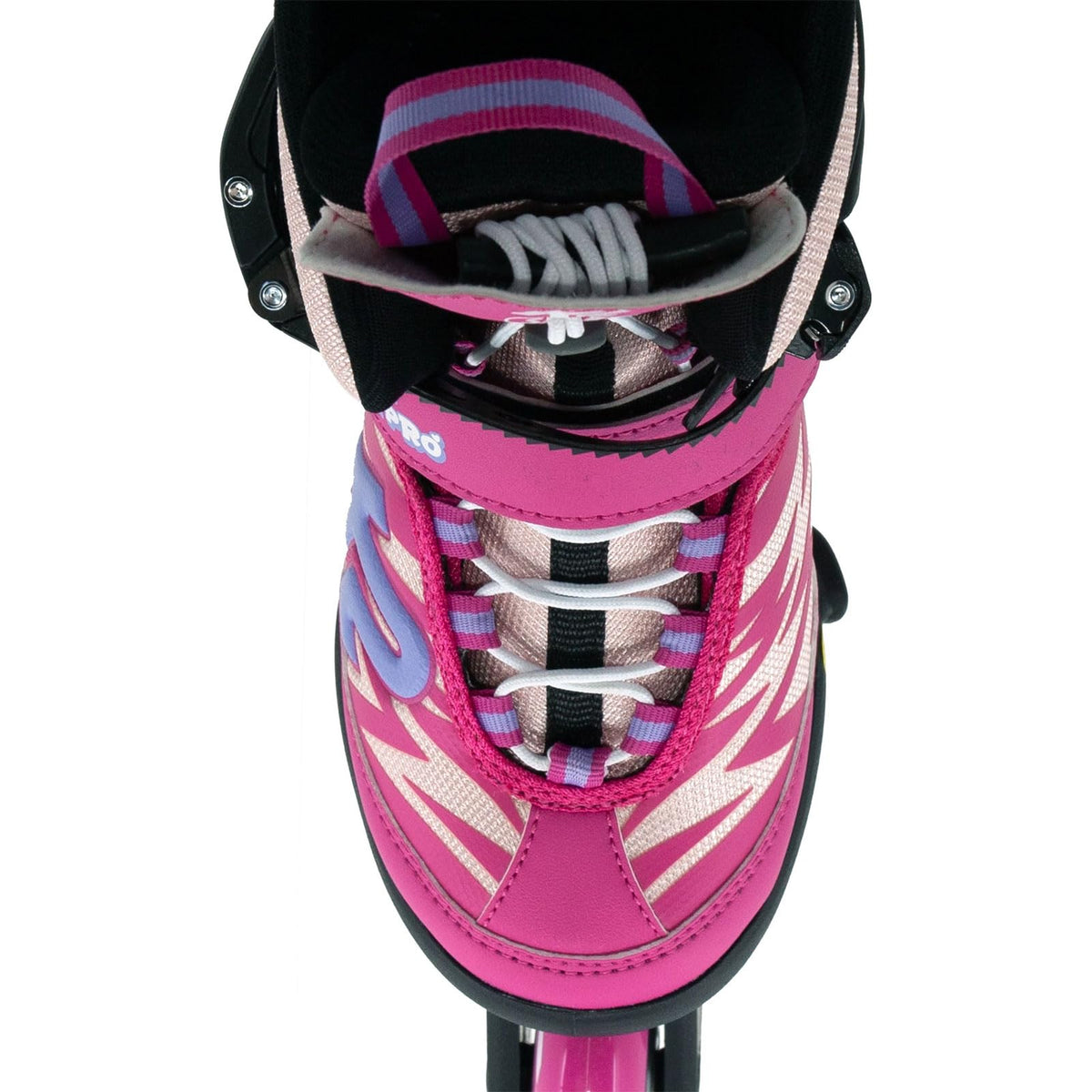 K2 Skates Youth Lumi Pro Pink Adjustable Inline Skates