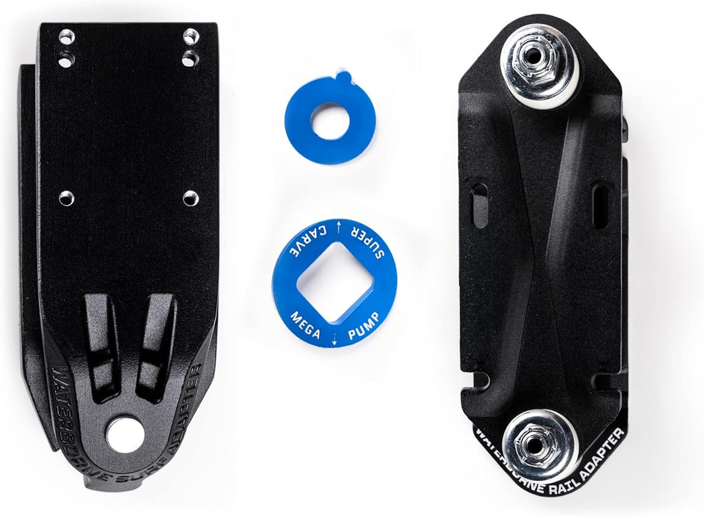 Waterborne Skateboards Surf and Rail Adapter FIN System for 3 Surfskate Trucks Modes - Surf Skate Truck Fits Any Board - Longboard Skateboard Accessories, Surf Skateboard Trucks, Surfskate Skateboard