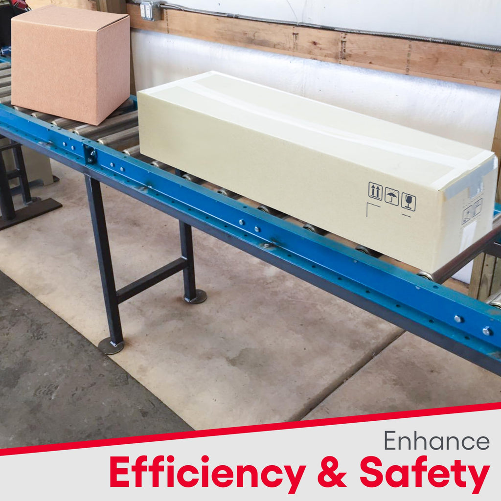 Guide Rails for 1.5â³ Rollers Skate Wheels and Gravity Conveyors - Industrial Roller Table Accessories, 5' Angle Guide Rails, Both Sides Conveyor Railings for Seamless Material Handling By Ultimation