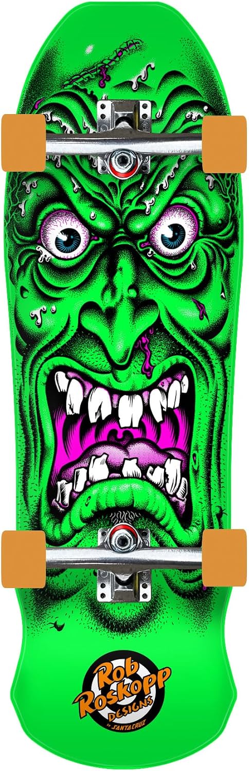 Santa Cruz Roskopp Face 9.5in x 31in Shaped Skateboard Cruzer
