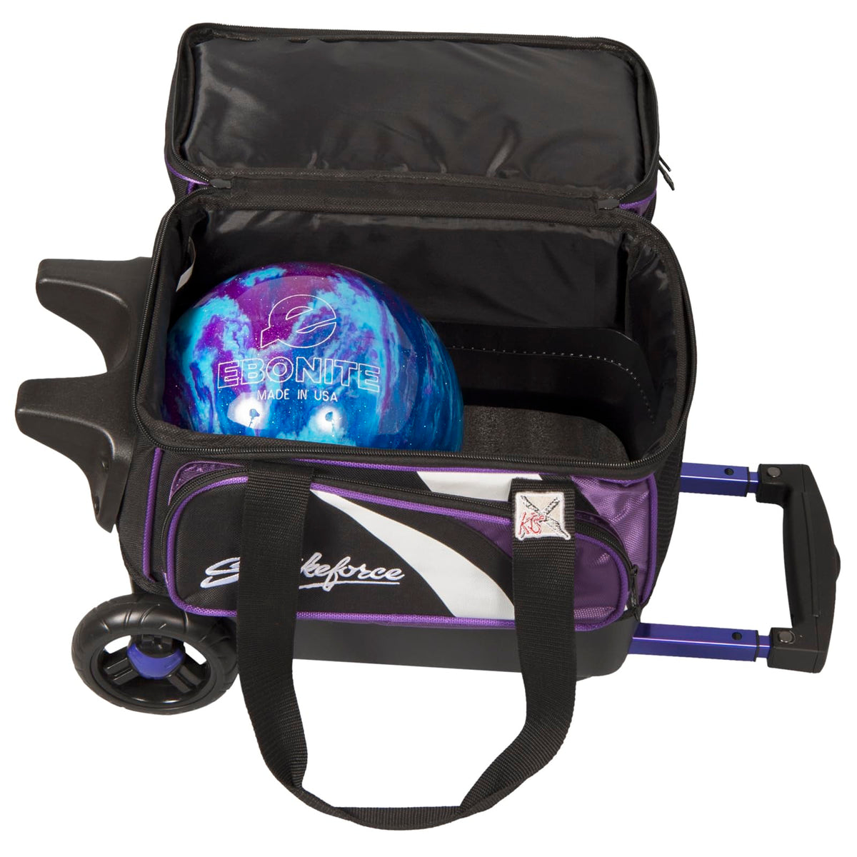 KR Strikeforce Cruiser Single Bowling Ball, Shoe and Accessory Roller Bowling Bag