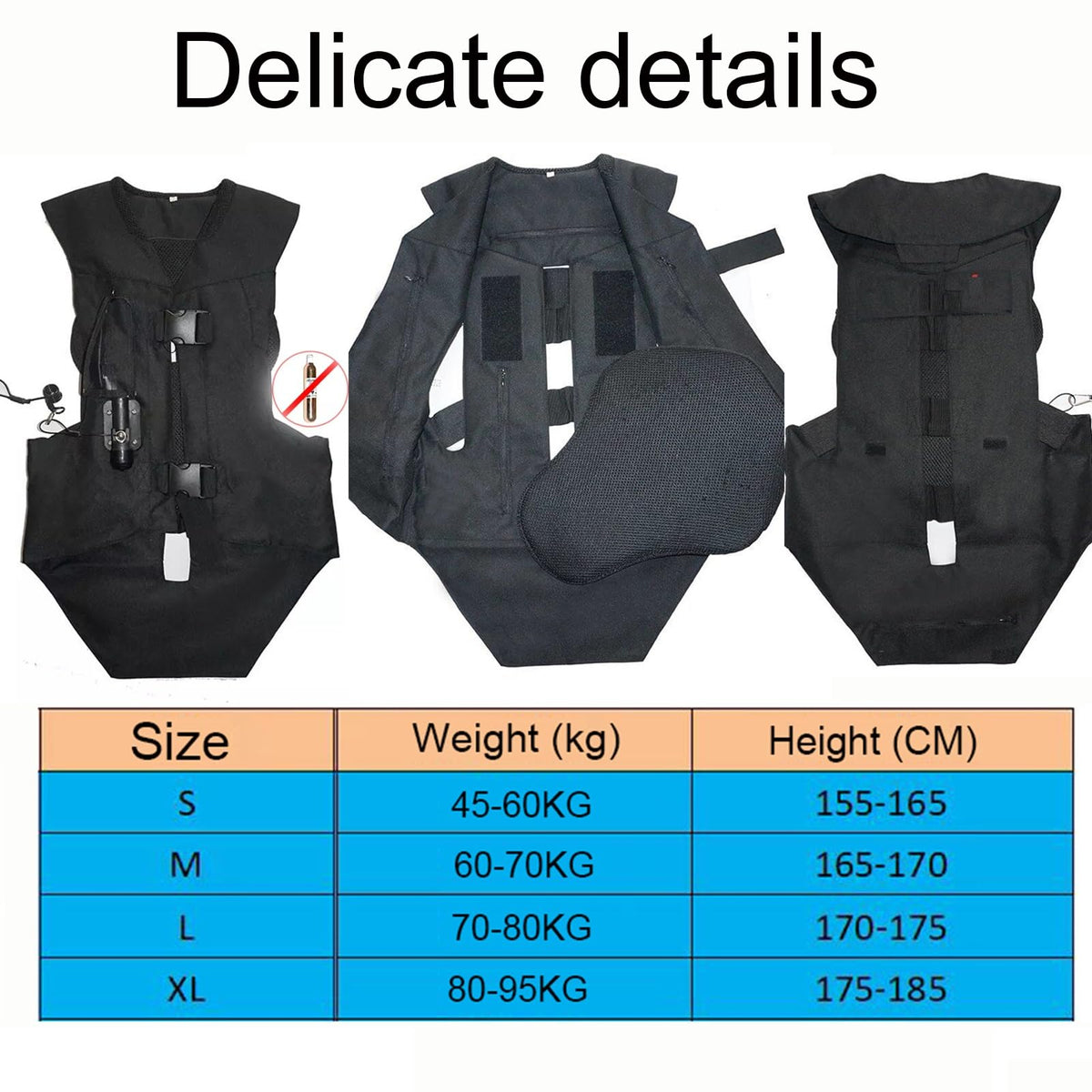 Adult Equestrian Airbag Vest Equestrian Performance Jackets Can Be Reused Suitable For Motorcycles And Horse Riding Vests(Large)