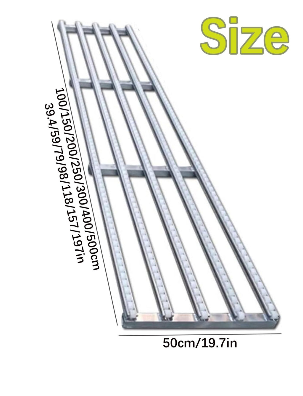 Stainless Steel e Unloading Pulley, ABS Plastic Skate Wheels Flow Rack Unpowered Conveyor Rail Slides,Portable Roller Conveyor Belt Table for Warehouse(50x200cm/20x79in)