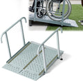 RDCMKL Wheelchair Ramp with Handrails, 3-10" Rise, Non-Slip, Carbon Steel
