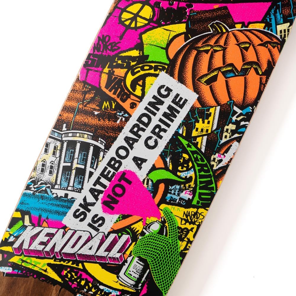 SANTA CRUZ Kendall Street Art Collage VX Deck 9.00in x 32.00in Skateboard Decks