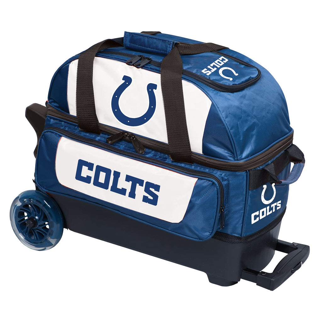 NFL Two Ball Bowling Roller Bag with Ball, Shoe and Accessory Pockets