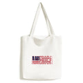 America USA Country Flag Name Tote Canvas Bag Shopping Satchel Casual Handbag