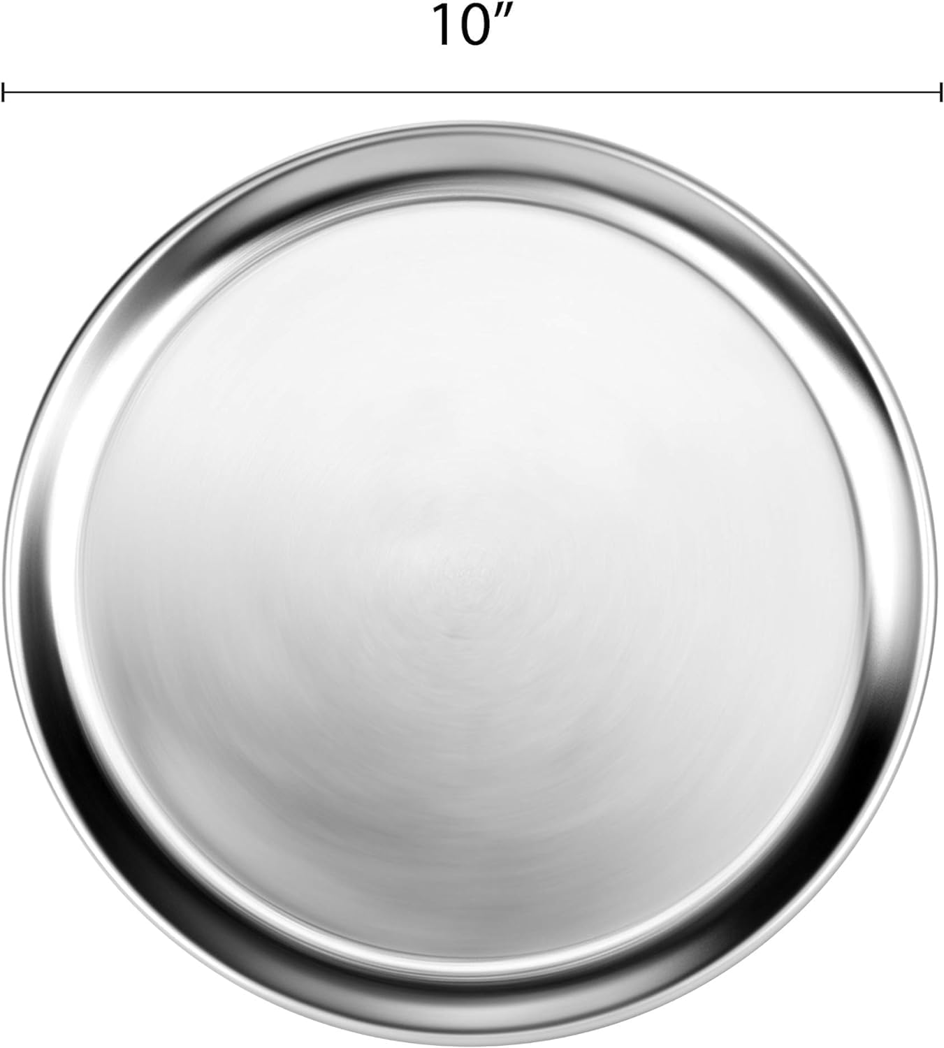 TrueCraftware- Set of 3 Aluminum 10” Pizza Tray Pan Wide Rim- Bakeware Round Pizza Pan Pizza Tray Baking Tray Round Baking Tray for Home Kitchen Pizzeria & Restaurants