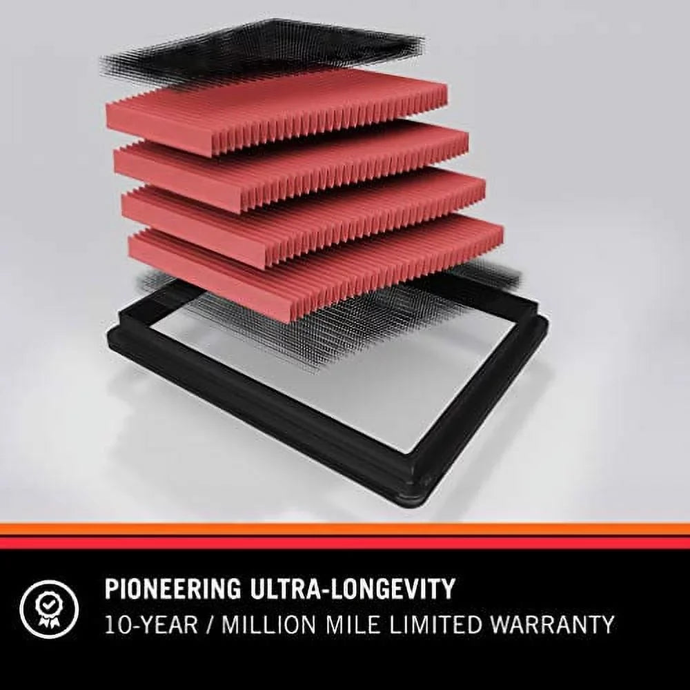 K&N Engine Air Filter: High Performance, Premium, Washable, Replacement Filter: 2011-2019 Dodge/Chrysler/Lancia/Ram/Volkswagen (Grand Caravan, Town & Country Van, Voyager, Cargo Van, Routan), 33-2462