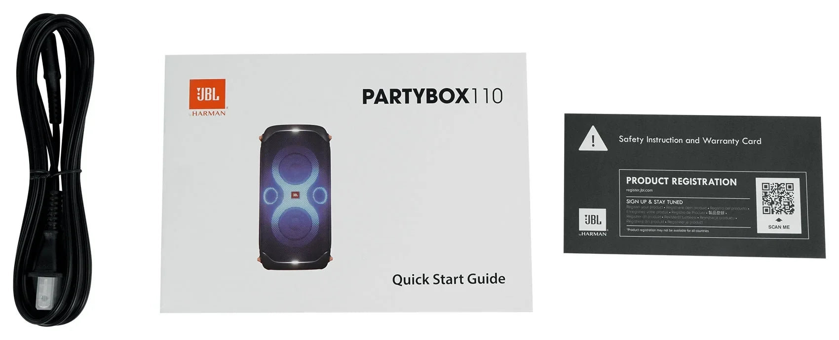 JBL PARTYBOX 110 Rechargeable Bluetooth Party Speaker w/Bass Boost/LED's+Mic