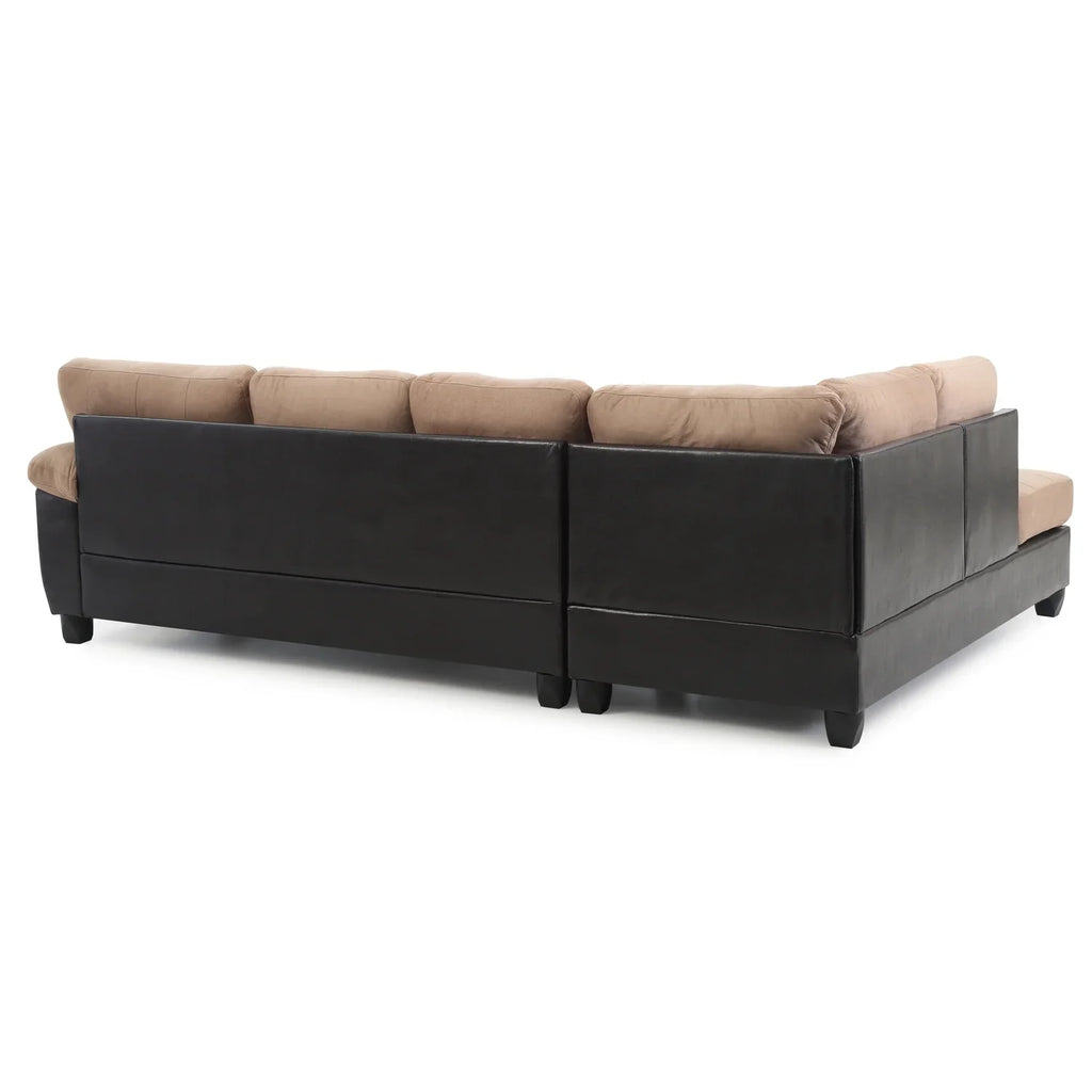 Homestock Retro Renaissance G908B-SC Sectional , Mocha