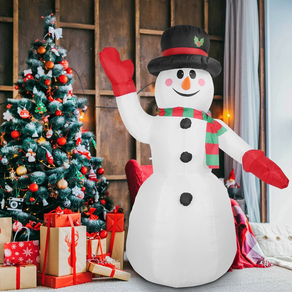 iMountek 7.9ft Christmas Inflatable Giant Snowman, Holiday Blow Up Yard Decoration, Huge Light Up Snowman for Holiday Party Garden Yard Lawn Winter Decor