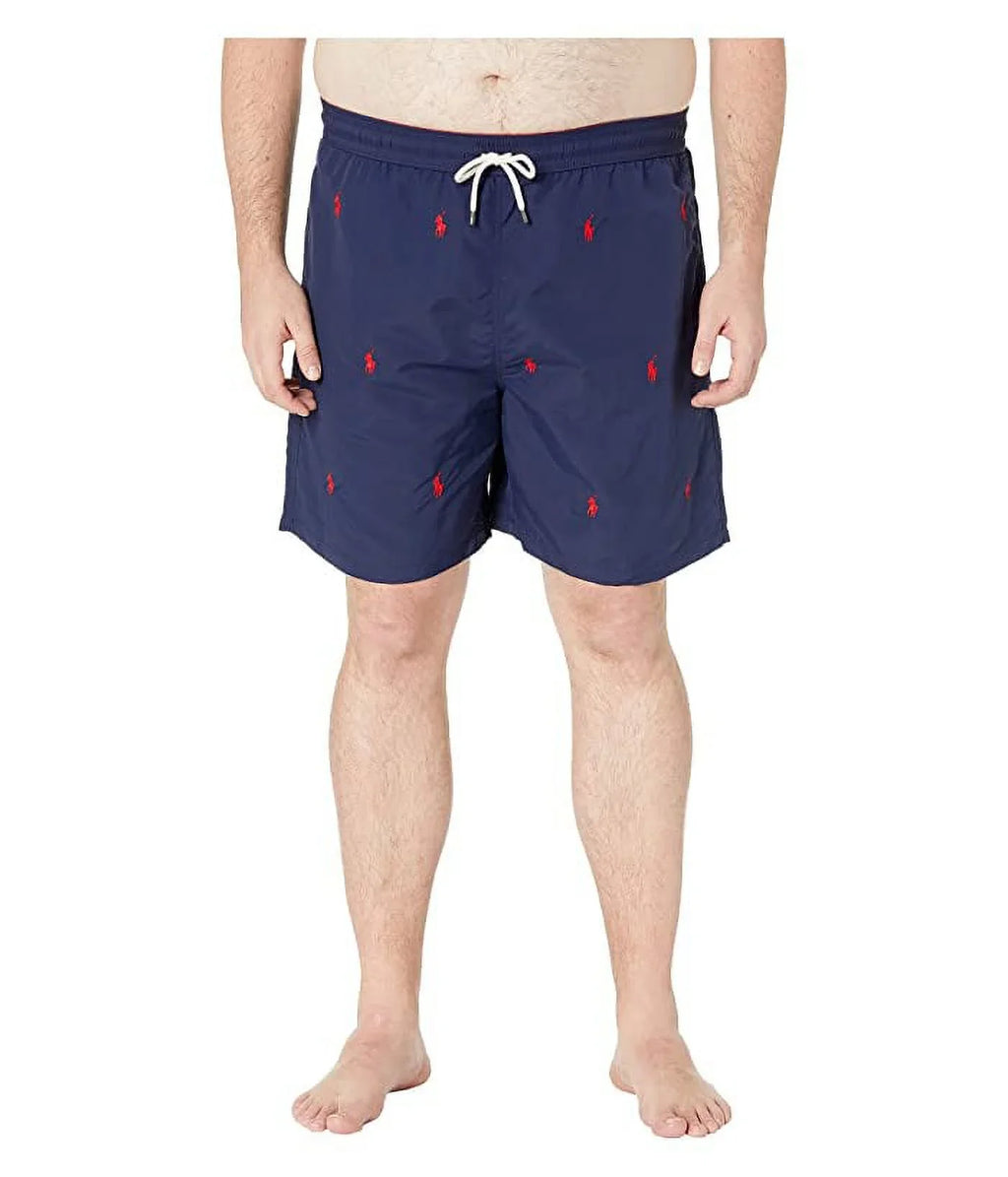 Polo Ralph Lauren NAVY Men's Big & Tall Big Tall Traveler Swim Trunks, US 3XLT