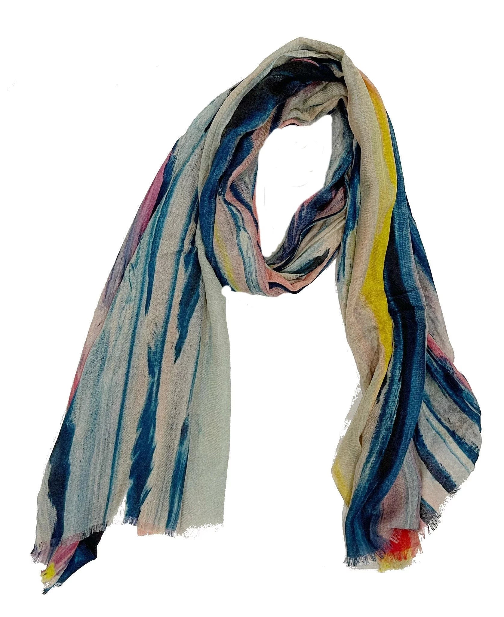 Moonlight Beach CA - Cashmere/Wool Blend Scarf by James Paul Cheung
