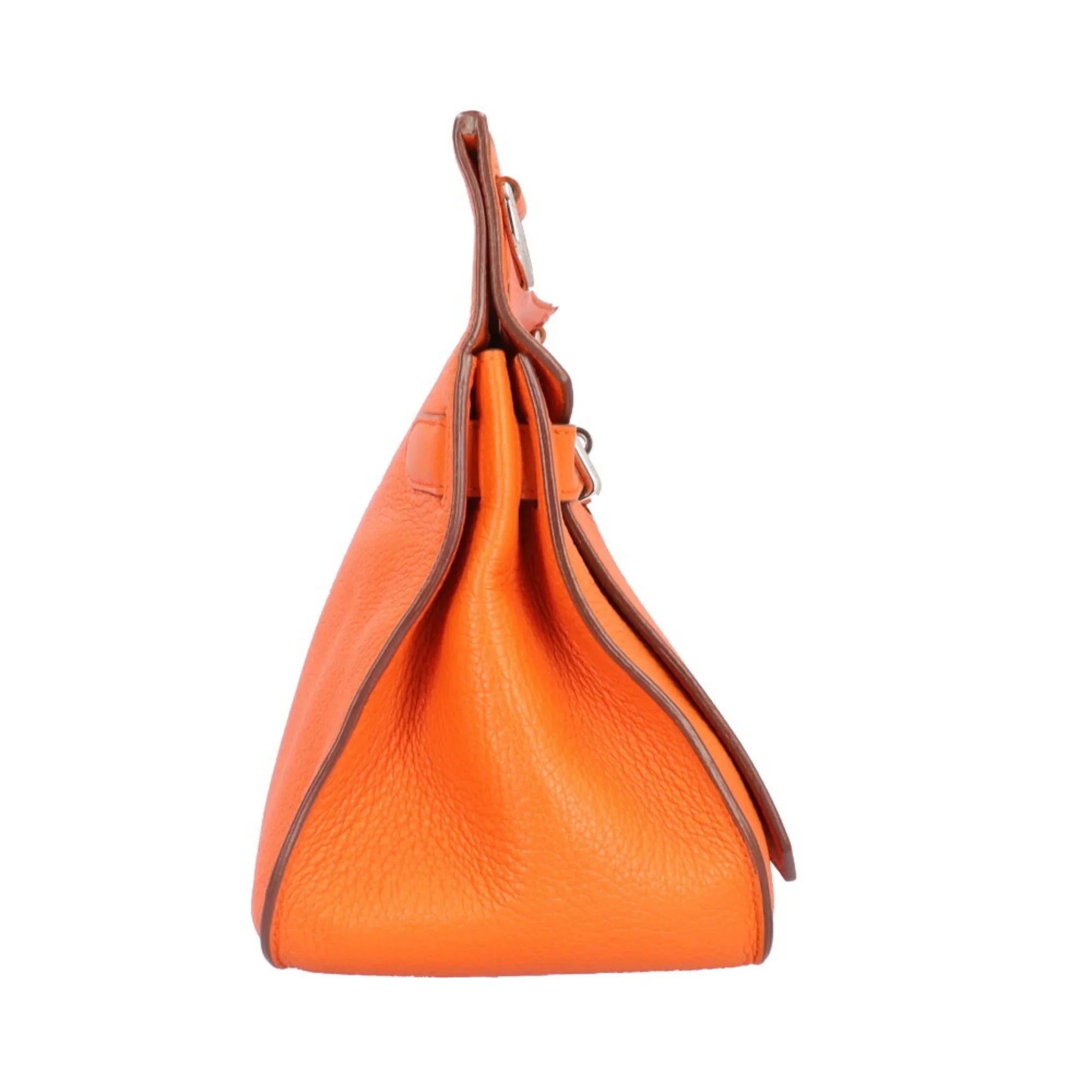 Pre-Owned Hermes Gypsière 34 Shoulder Bag Taurillon Clemence Orange Women's HERMES BRB10010000013133 (Good)