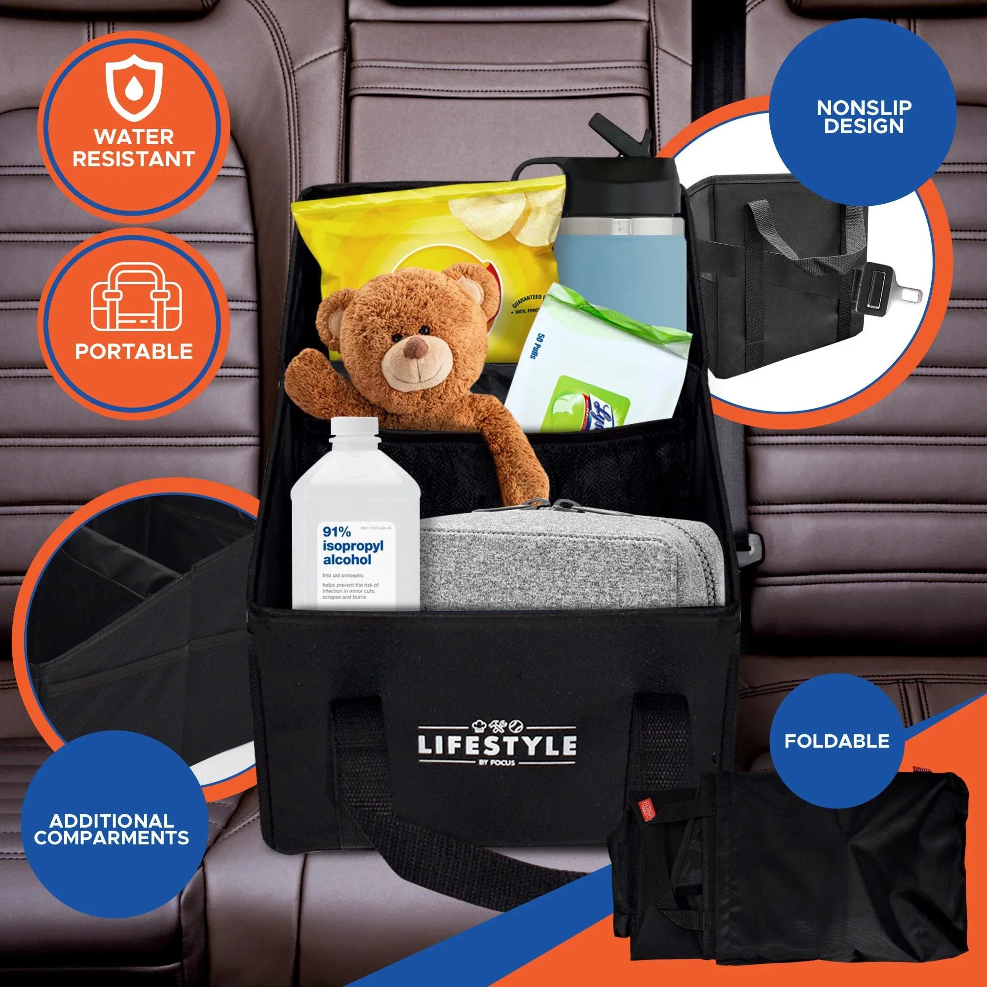 Lifestyle by Focus Car Organizer and Vacuum Set