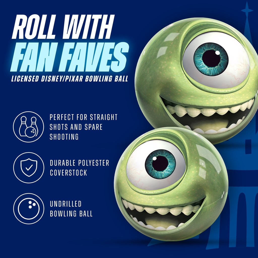 KR Strikeforce Disney Monsters Inc Mike Wazowski Undrilled Bowling Ball
