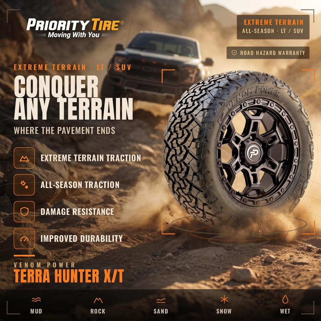 Venom Power Terra Hunter X/T 265/65R17 112T SL 17 inch Tire