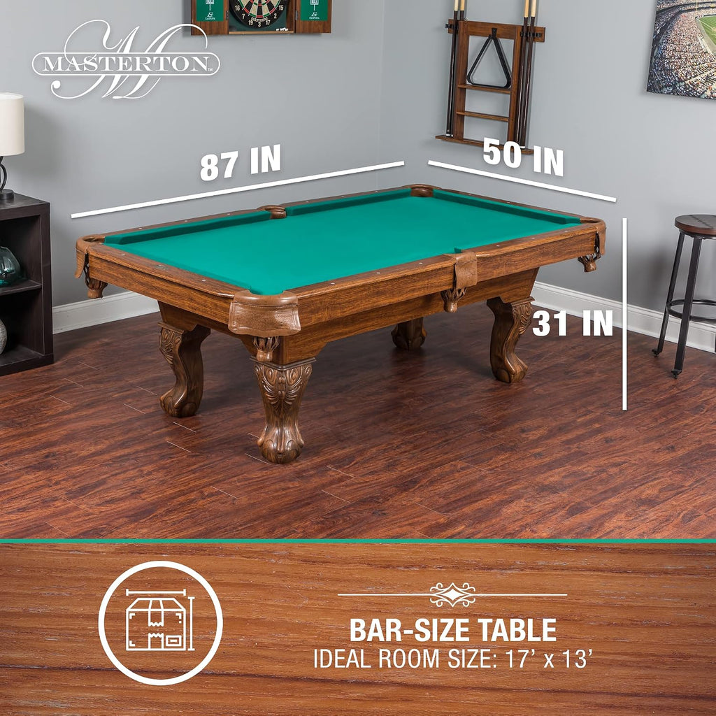 EastPoint Masterton Billiard Table, Pool Table, for Adults, Engineered Wood