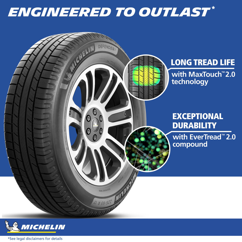 MICHELIN Defender2 All-Season Tire, CUV, SUV, Cars and Minivans - 235/55R20 102H