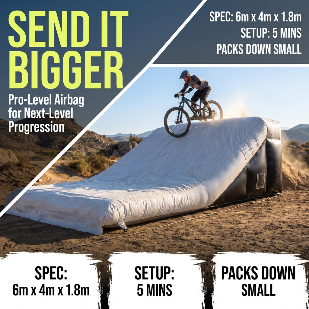 Commercial Inflatable Airbag Lander - PVC BMX Jump Ramp Inflatable Airbag Landing for MTB, BMX, Action Sports, Indoor/Outdoor Use, 20x13x6ft