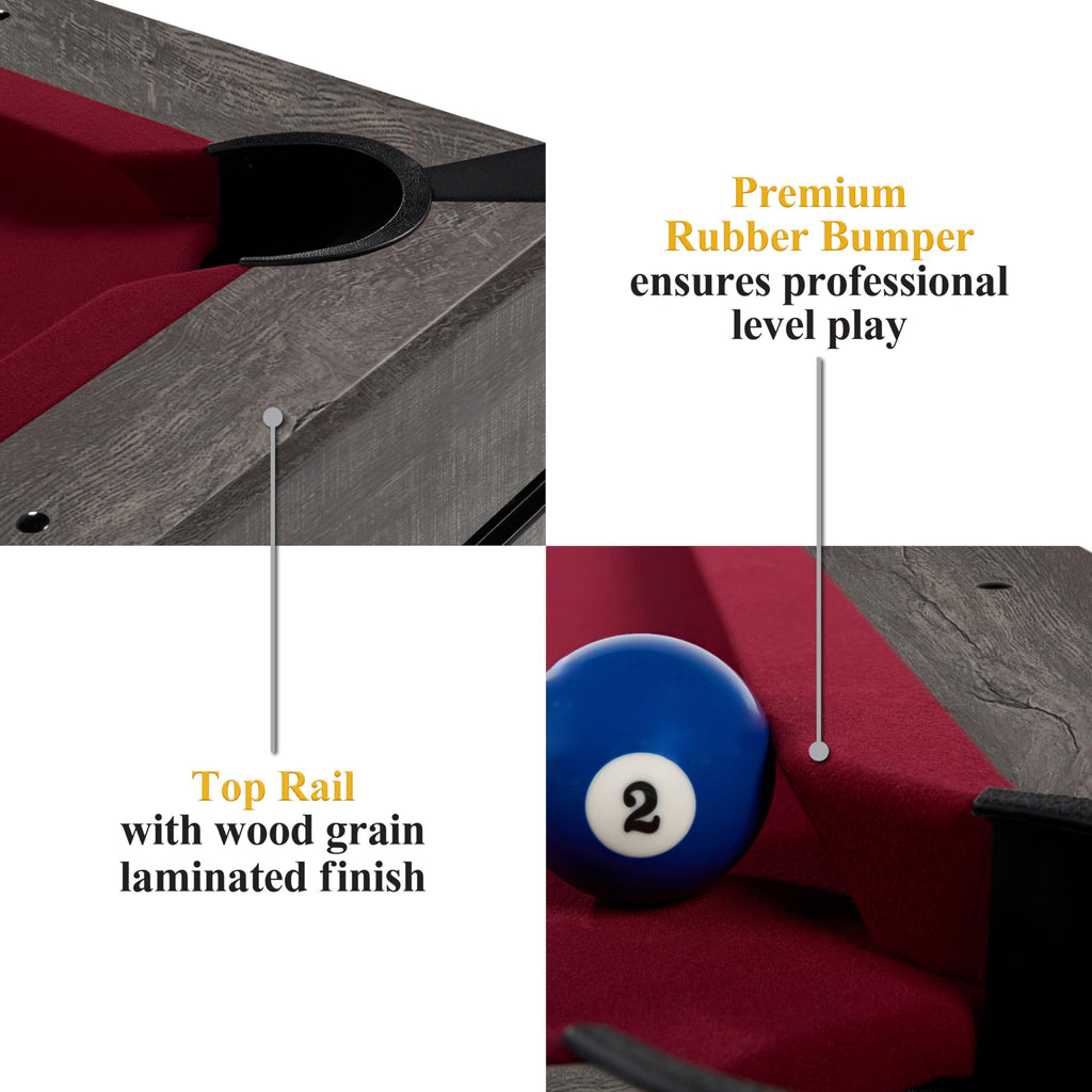 Barrington Billiards 7Ft. Combo Table 3-in-1 Pool Table, Dining & Ping Pong