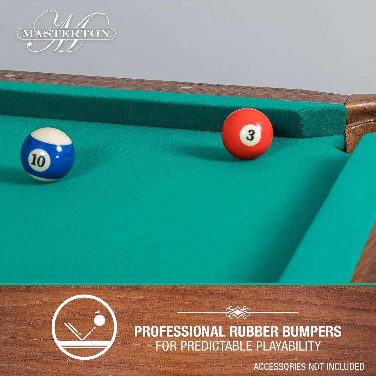 EastPoint Masterton Billiard Table, Pool Table, for Adults, Engineered Wood