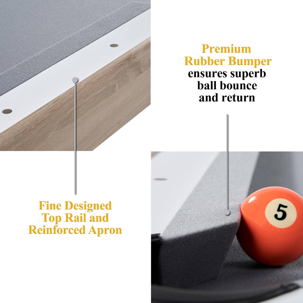 Barrington Billiards Drop Pocket Pool Table with Complete Accessory Set