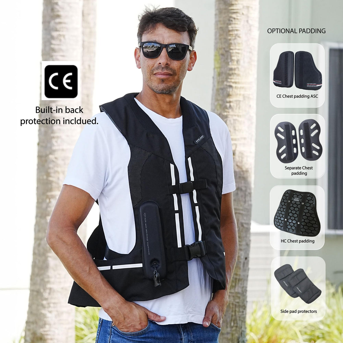 Hit-Air ST Airbag Vest, All-in-One Harness, Motorcycle & Equestrian