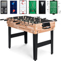 Best Choice Products 2x4ft Combo Game Table Set for Home, Game Room, Friends & Family w/Hockey, Foosball, Pool, Shuffleboard, Ping Pong, Chess, Checkers, Bowling, and Backgammon