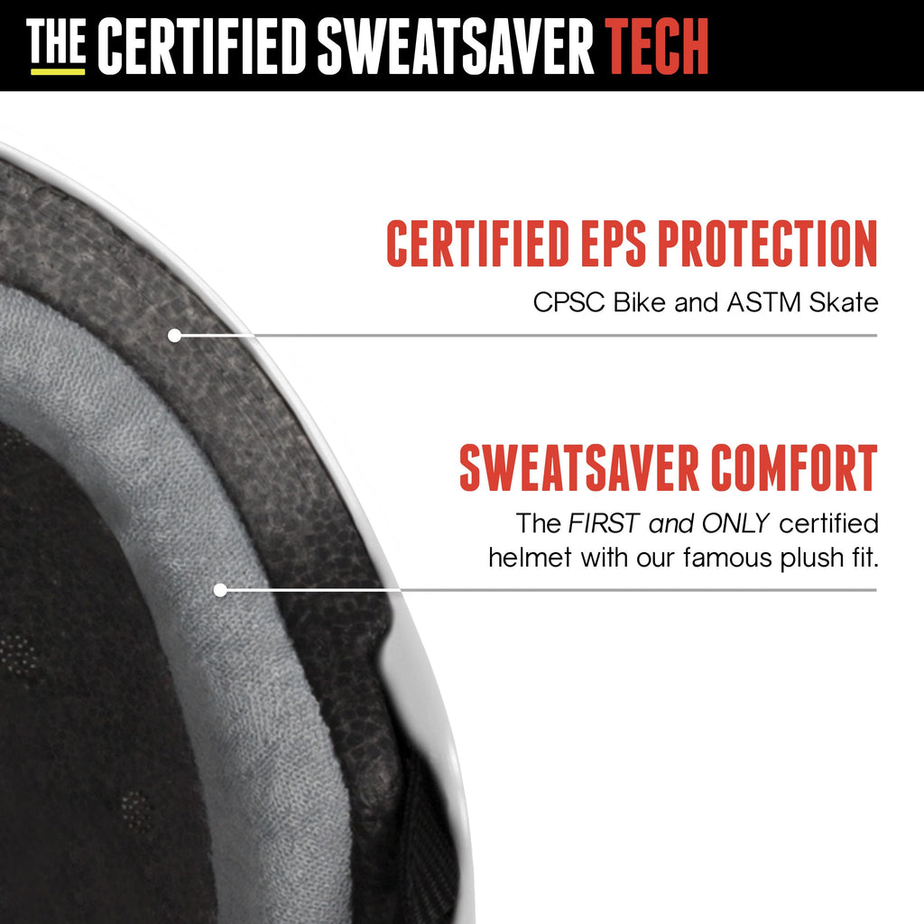 Triple Eight The Certified Sweatsaver Helmet with Visor for Roller Derby, Skateboarding and BMX