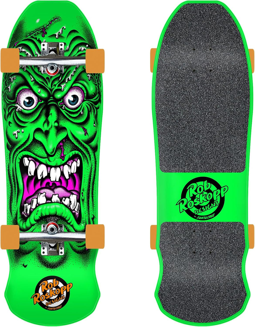 Santa Cruz Roskopp Face 9.5in x 31in Shaped Skateboard Cruzer