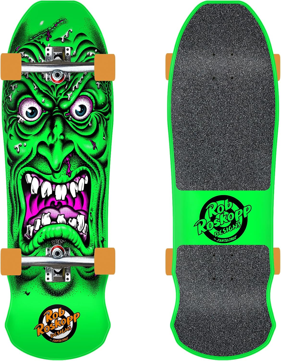 Santa Cruz Roskopp Face 9.5in x 31in Shaped Skateboard Cruzer