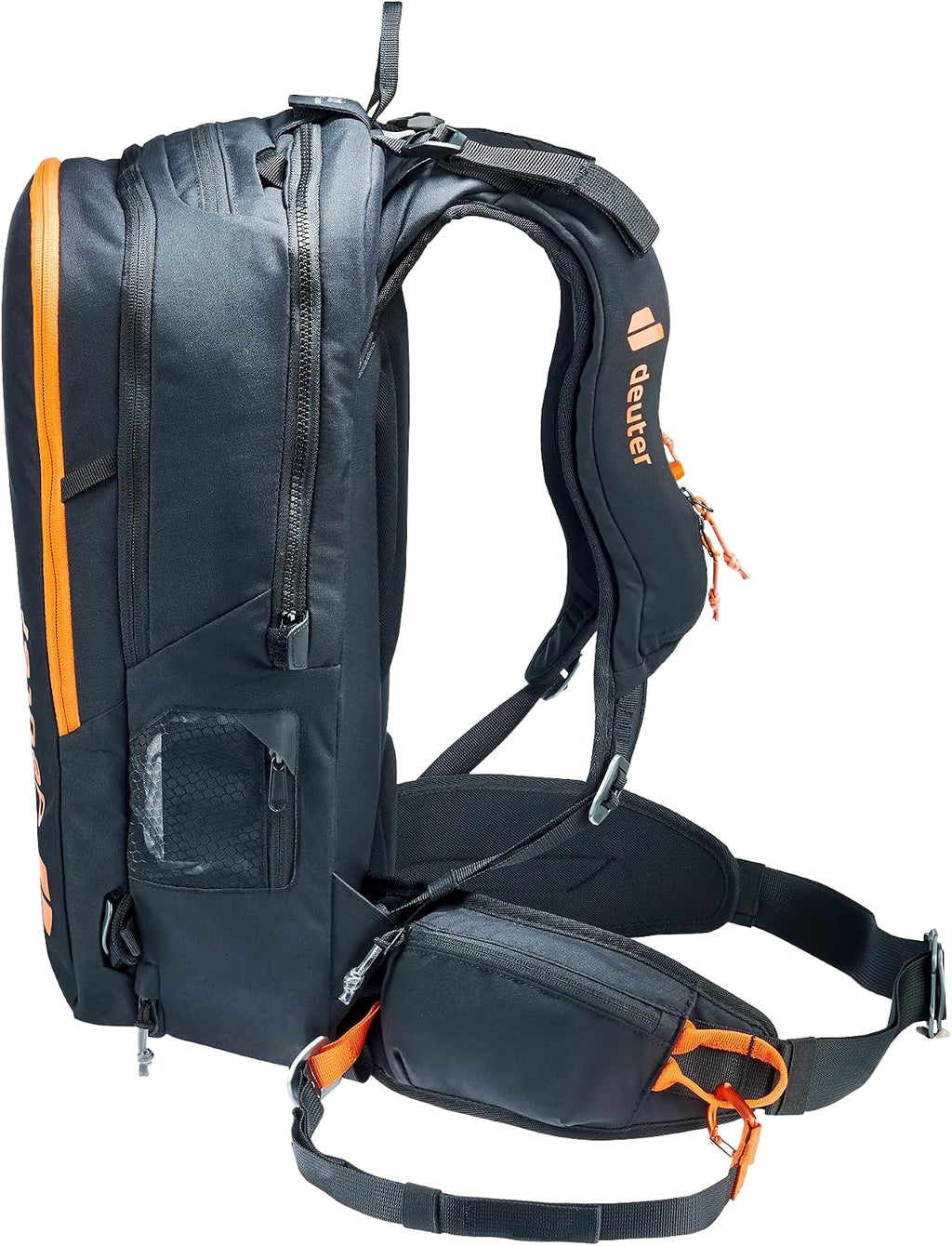 Deuter Womenâs Alproof Ride 16L SL, Freerider Alpine Backpack with Avalanche Airbag System, 16 Liter - Black