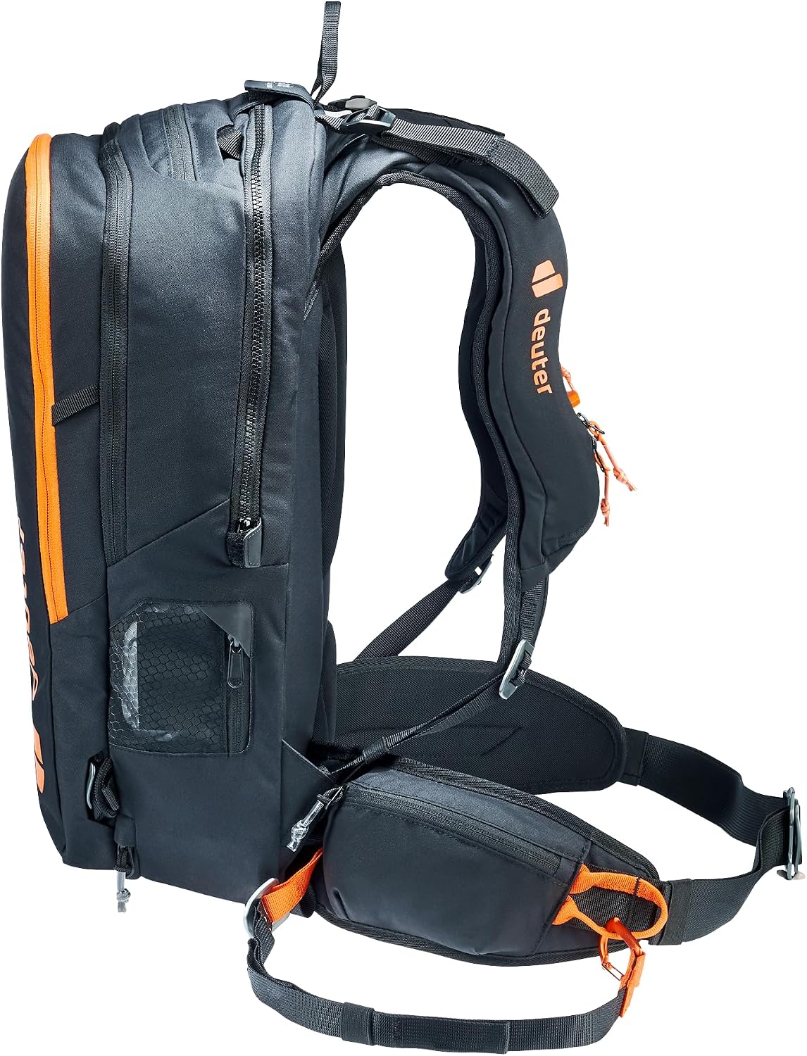 Deuter Womenâs Alproof Ride 16L SL, Freerider Alpine Backpack with Avalanche Airbag System, 16 Liter - Black